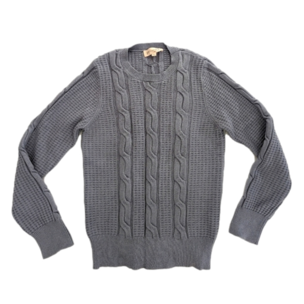 Philosophy blue gray sweater women's Large